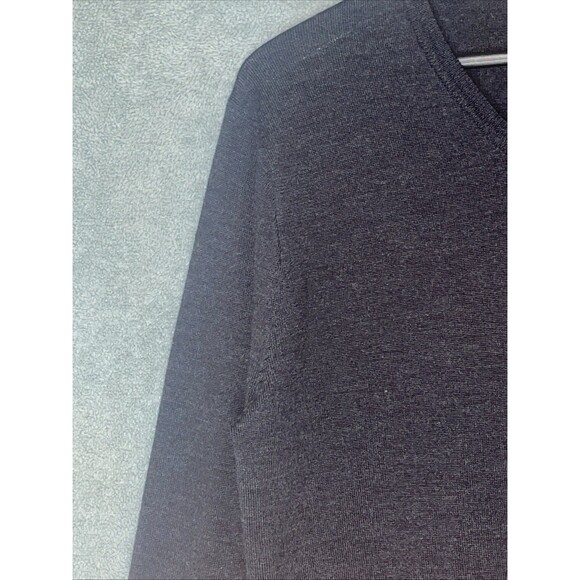 J.Crew Mens Sweater Medium Grey Wool Pullover Slim Preppy Academia Professor - Picture 9 of 10